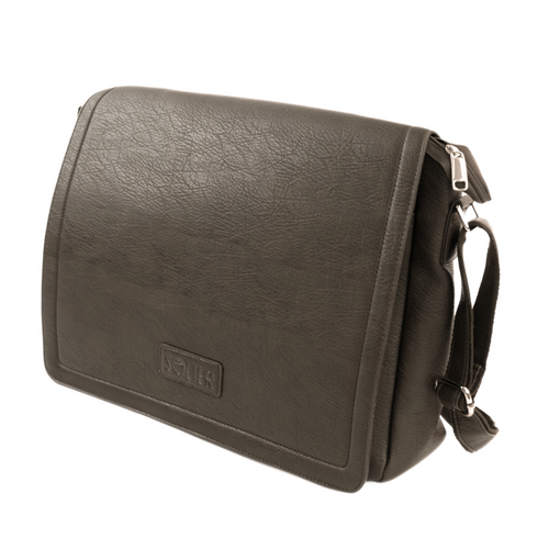 Brown men`s shoulder bag S11